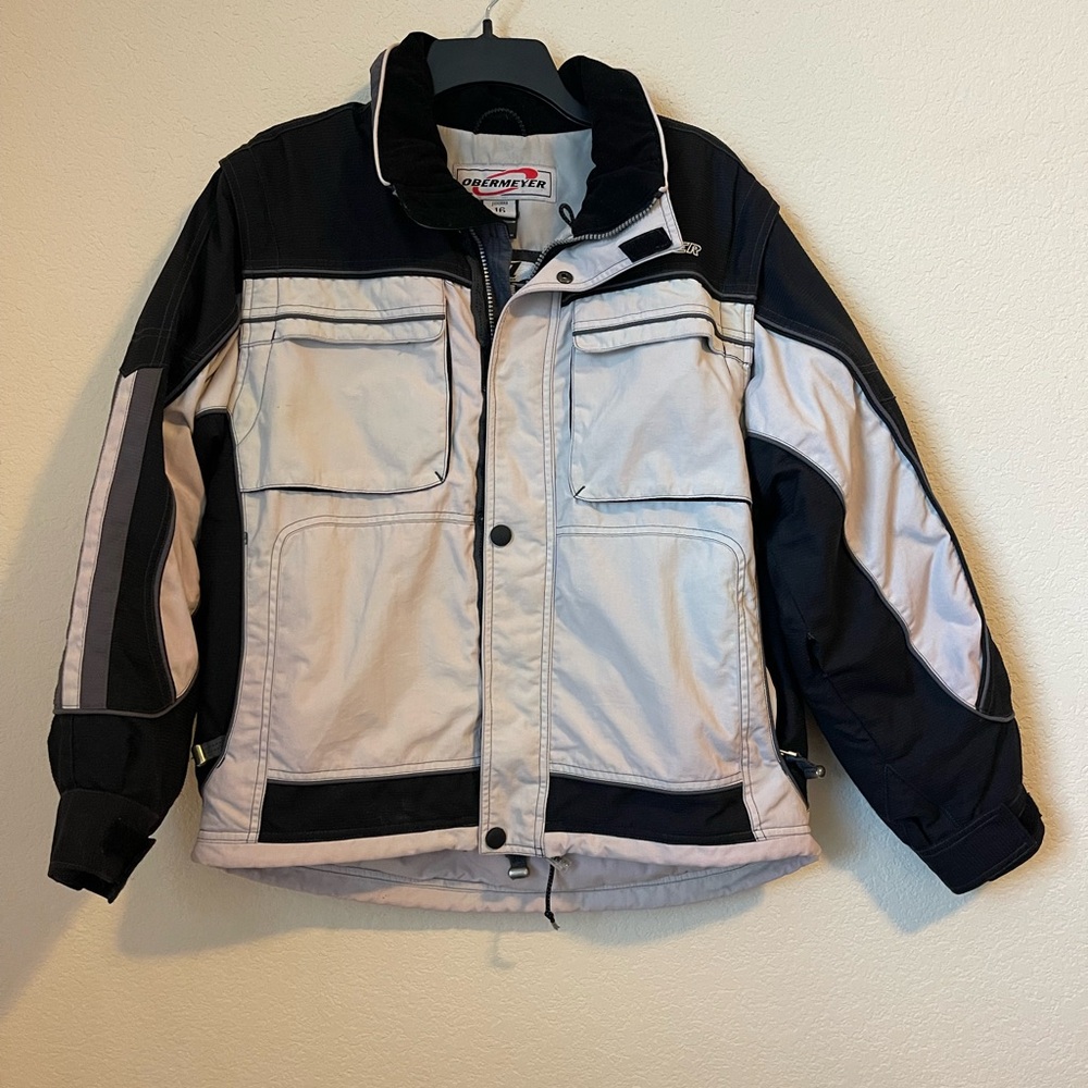 OBERMEYER Black and White Ski & Snowboard Padded Jacket
